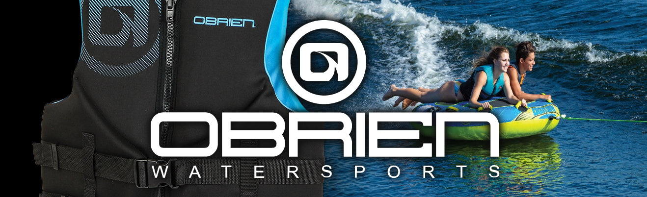 Obrien Advertisement with life vest and toy.