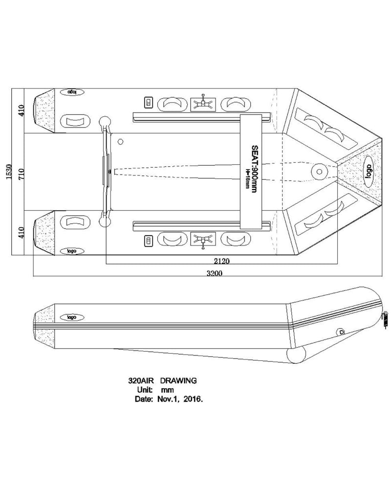 Seago Inflatable Boat 320