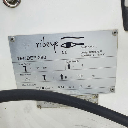 Ribeye Tender Delux 290 w/ Mariner 15hp