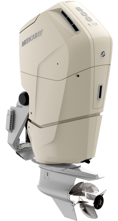 2024 Mercury Verado 600hp Outboard Engine V12 in Cream