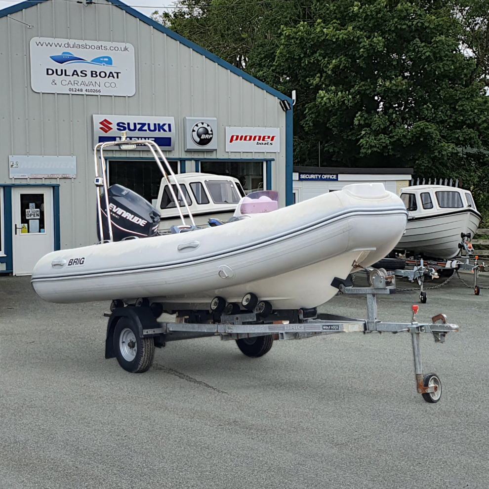 Used Brig Falcon 400 RIB w/ Evinrude E-TEC 30hp for Sale | UK – Dulas ...